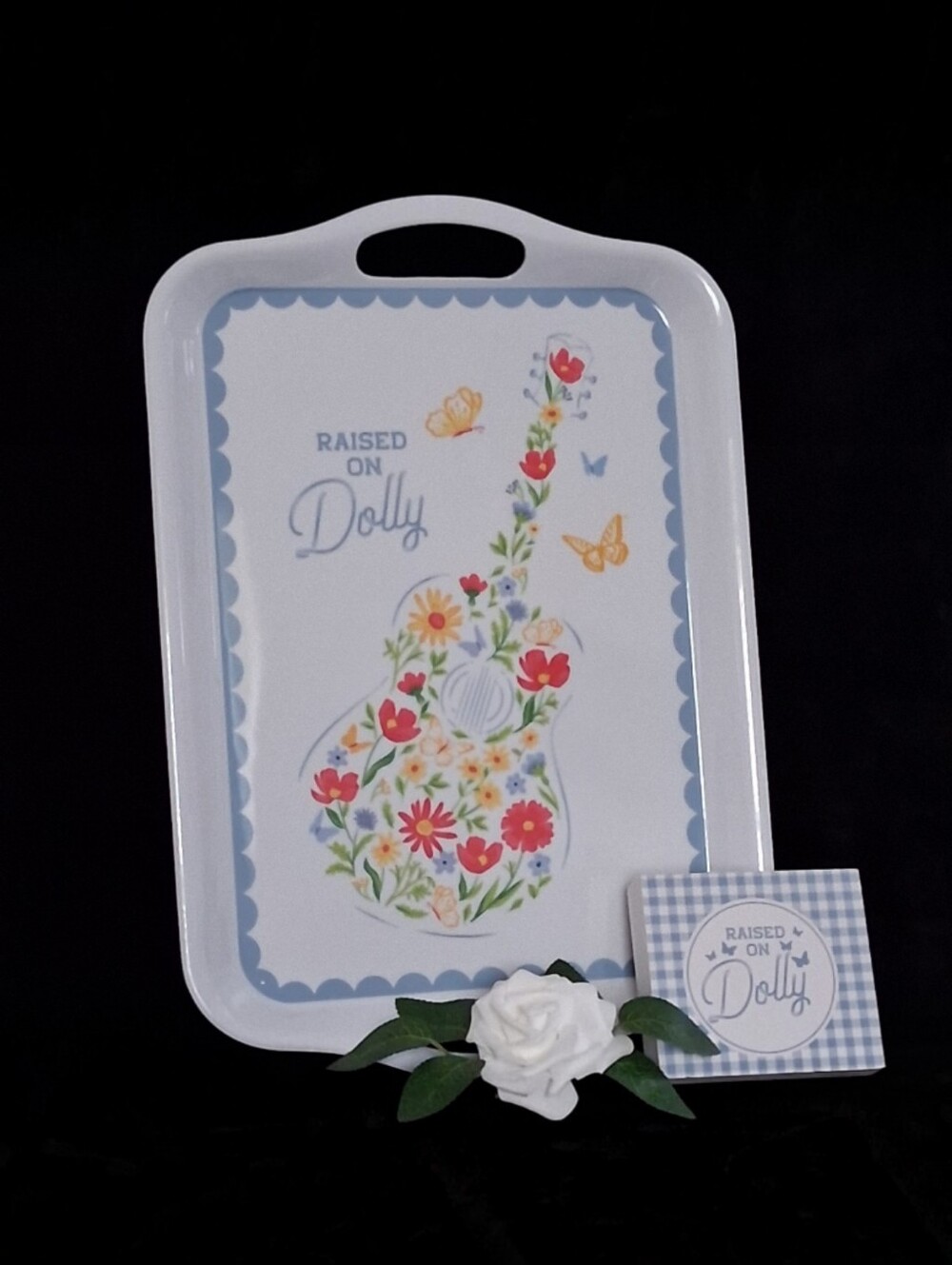 Dolly Parton Raised On Dolly Serving Tray & Decorative Wood Block Plaque